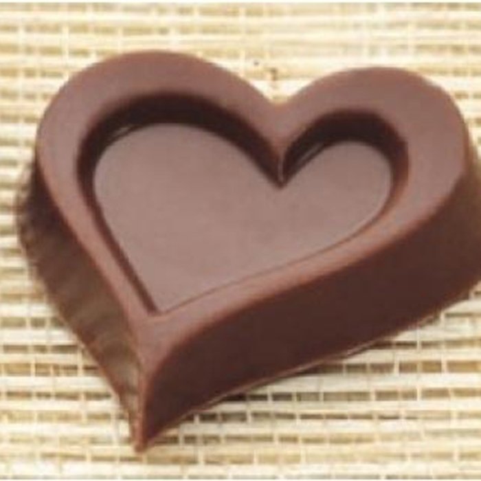 Molde policarbonato bombom coração