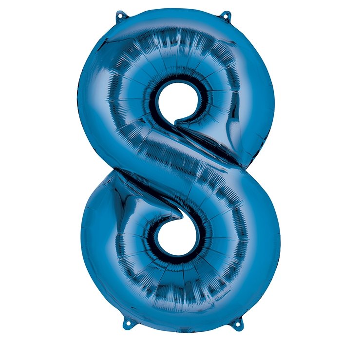 Balão Azul Escuro nº 8