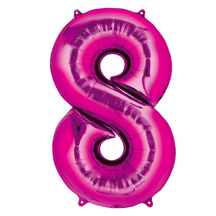 Balão Rosa Choque nº 8