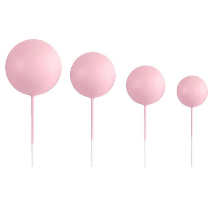 Bolas Decorativas Rosa Pick conj. 20