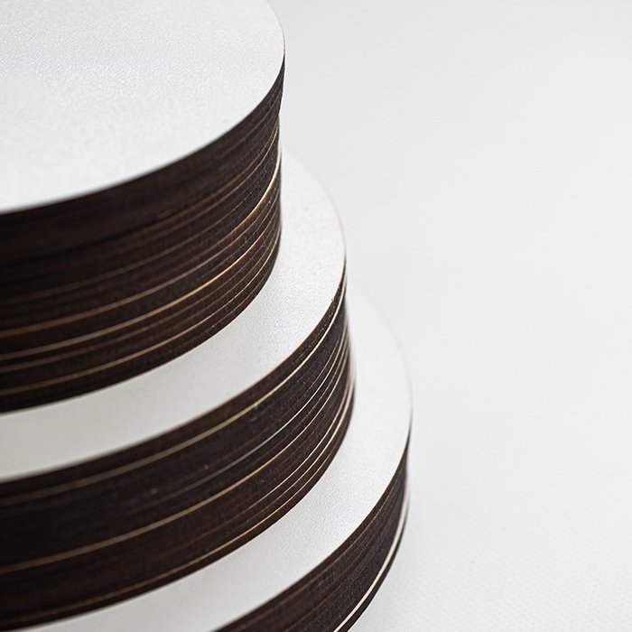 Disco MDF 25cm 5mm espessura