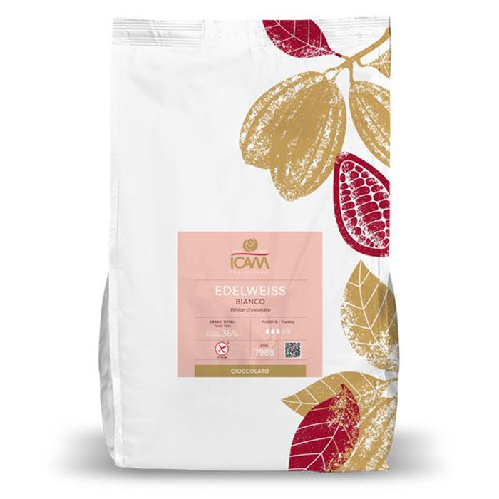 Pastilha Chocolate Branco 35% ICAM 1.5kg